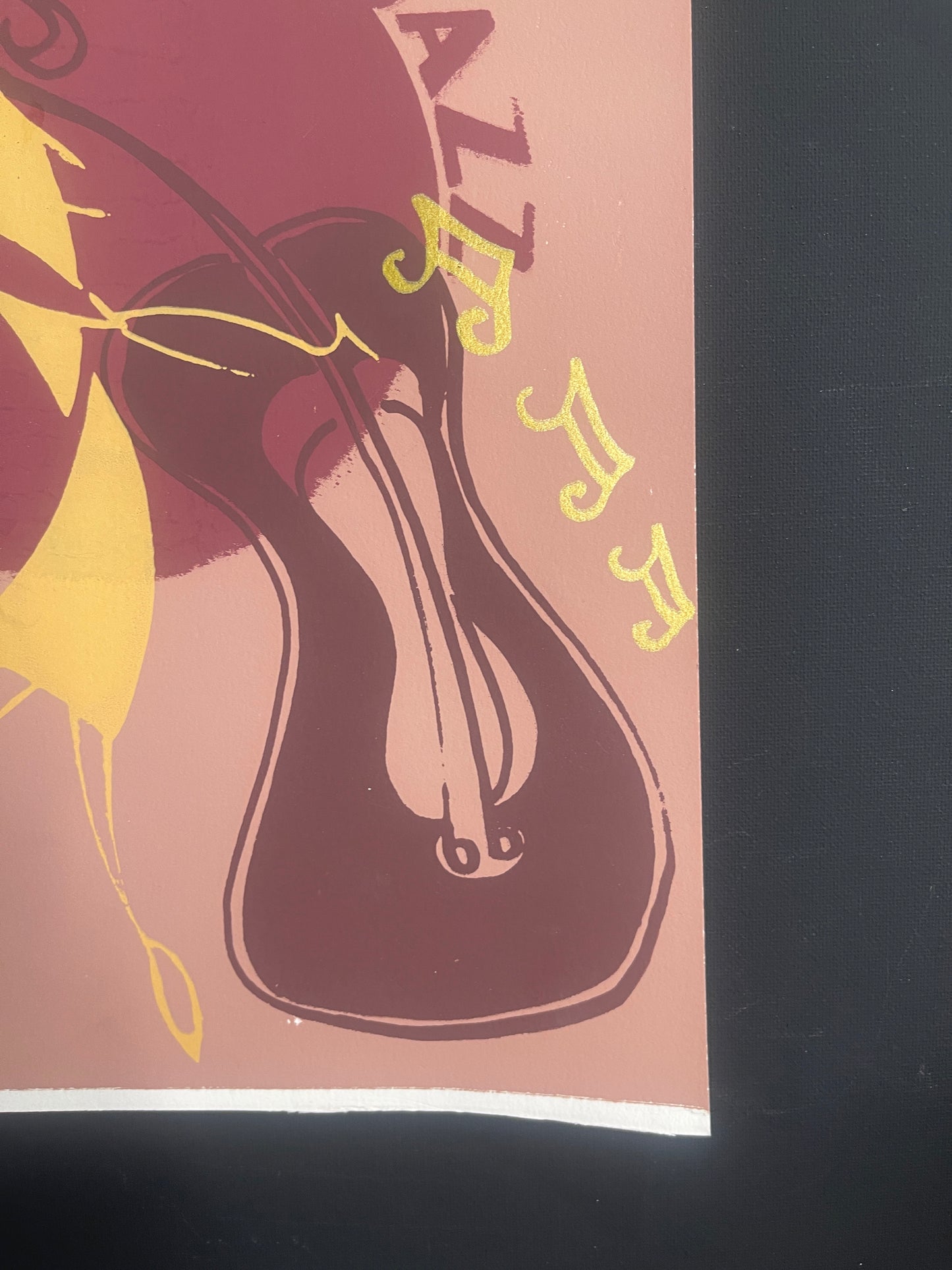 Can you hear the music?
The "Salute to Jazz" was masterfully created using a seven-step silkscreen printing process, showcasing a sophisticated stenciling technique to produce this striking piece on paper. The design is expertly divided into distinct layers for each color, with stencils crafted for each. Once the ink or paint is applied to the surface, each layer is printed using special ink and rolling through the cut-out areas. This technique, developed around 1900, has stood the test of time and was ori