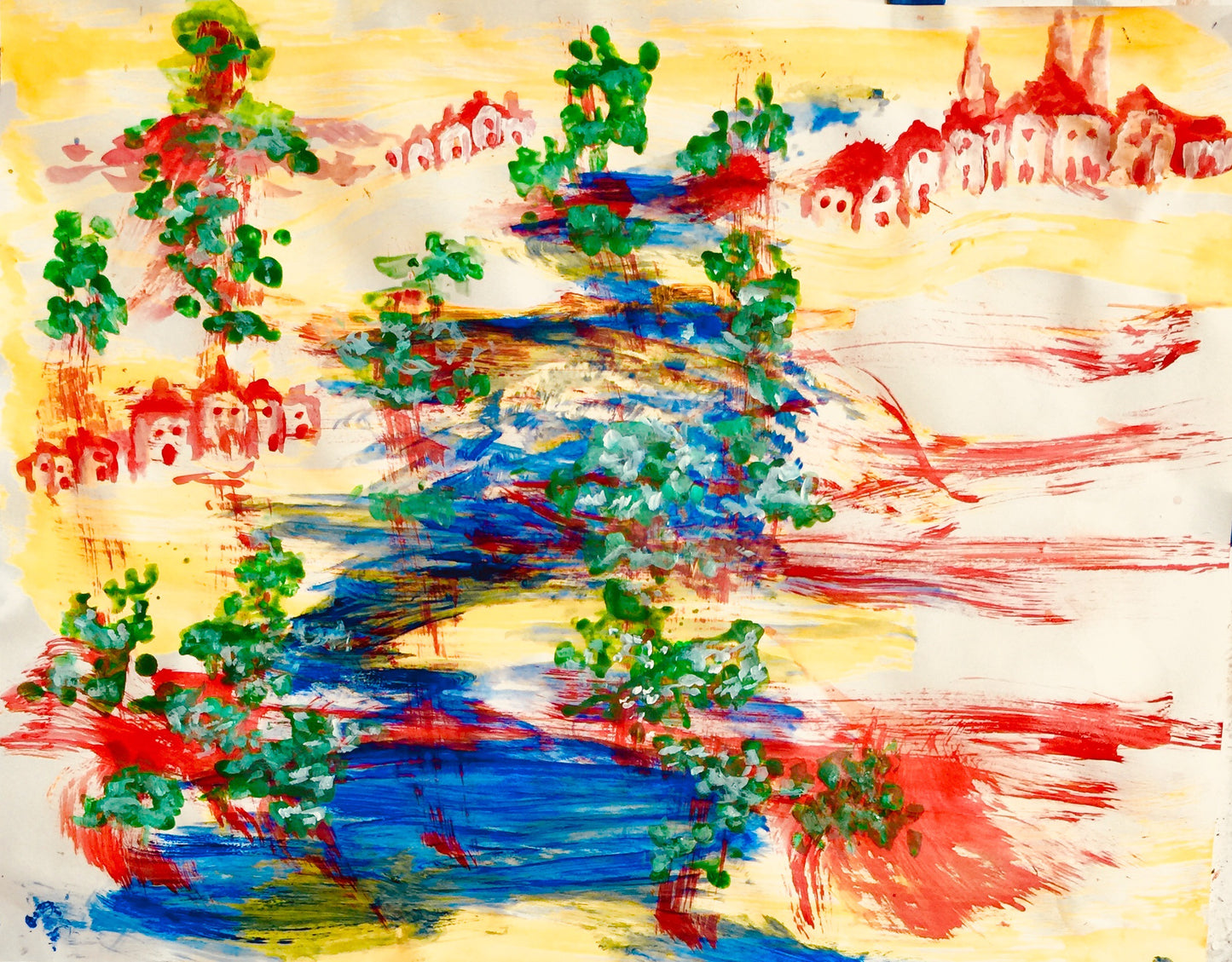 Riverside Haven - Sonarta.com Just imagine being there. Gorgeous summer day, walking by the Riverside and enjoying the sound of running water and the birds singing. This is an Acrylic on Paper painting by Shahla Rahimi Reynolds. Riverside Haven is 19" H x 24" W.