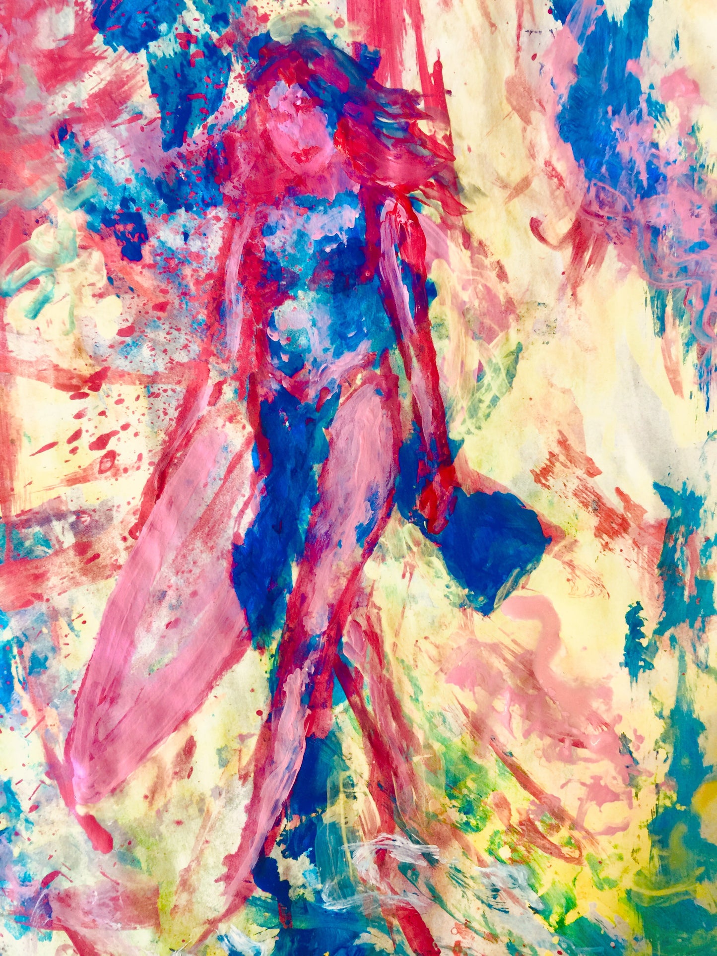 Pearl Of The Sea - Sonarta.com What a beauty at the beach. She can be the Pearl Of The Sea. This is an Acrylic on Paper painting by artist Shahla Rahimi Reynolds. Pearl Of Sea is 24” H X 19” W.