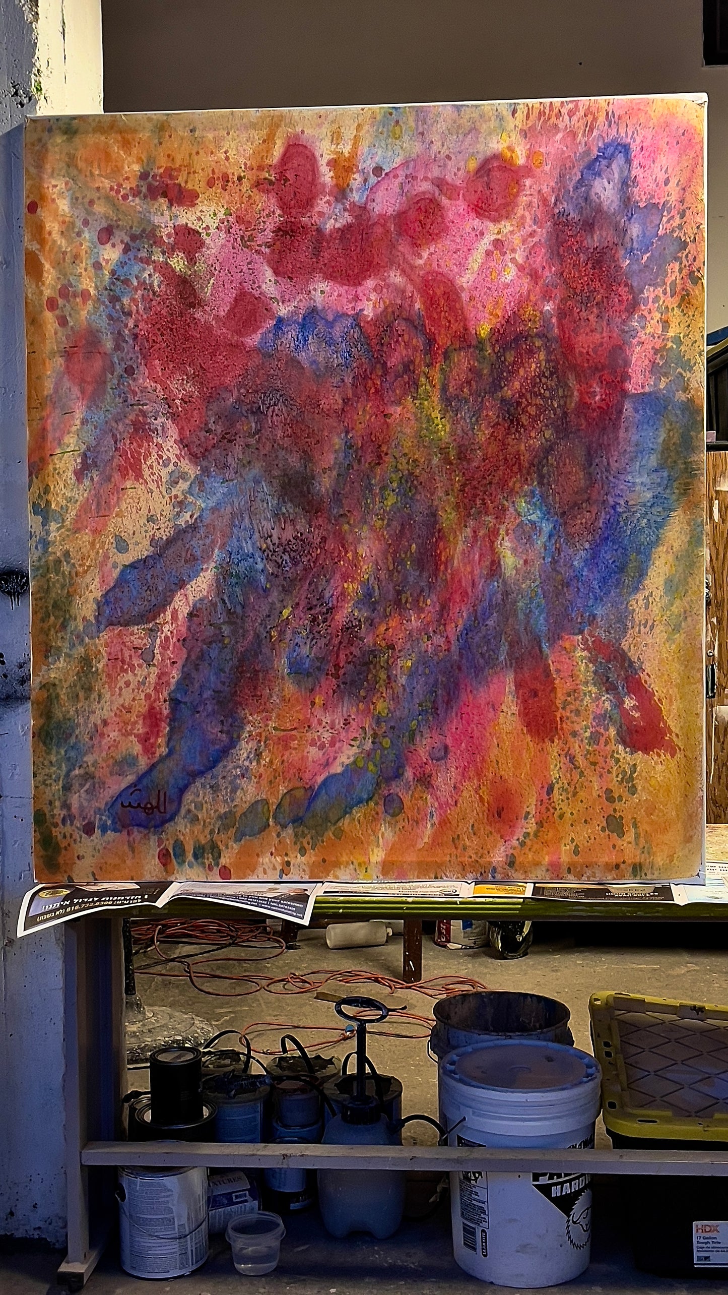 beautiful_and_bold - Sonarta.com.The Beautiful and Bold colors of this Ink on Silk painting create a romantic atmosphere in any room while maintaining a sophisticated and modern look. The Beautiful and Bold is an Ink on Silk painting by Shahla Rahimi Reynolds. It is 55” H x 481/2” W.