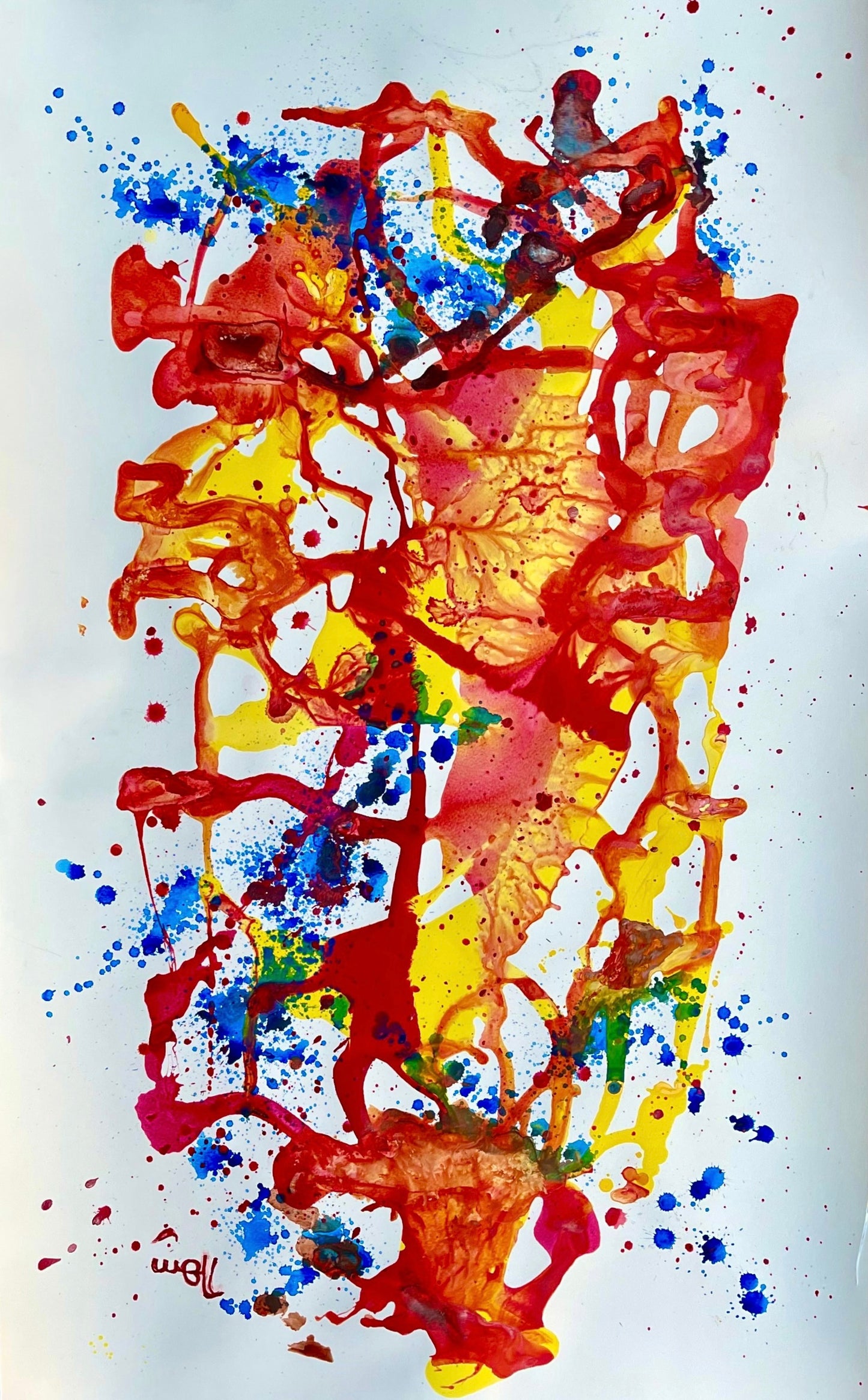 Too Many Loose Ends-Sonarta.com, Each one of those path shuld have gone somewhere, but they didn't so let's continue going and start a new path. This Acrylic Wall Art Painting is by Shahla Rahimi Reynolds. Too Many Lose End is 48" H x 29" W.