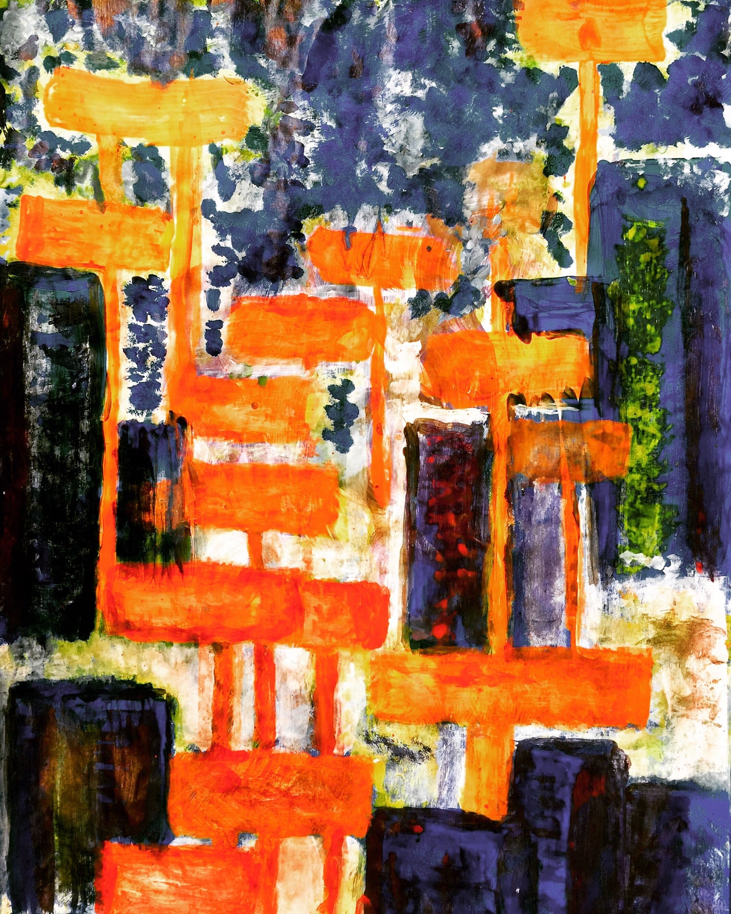 Billboards - Sonarta.com Billboards cover the entire stretch of Sunset Boulevard and if you are on one, then you can say "You have made it" in this town. This Acrylic On Paper painting is by Shahla Reynolds. It is 19” W X 24” H.