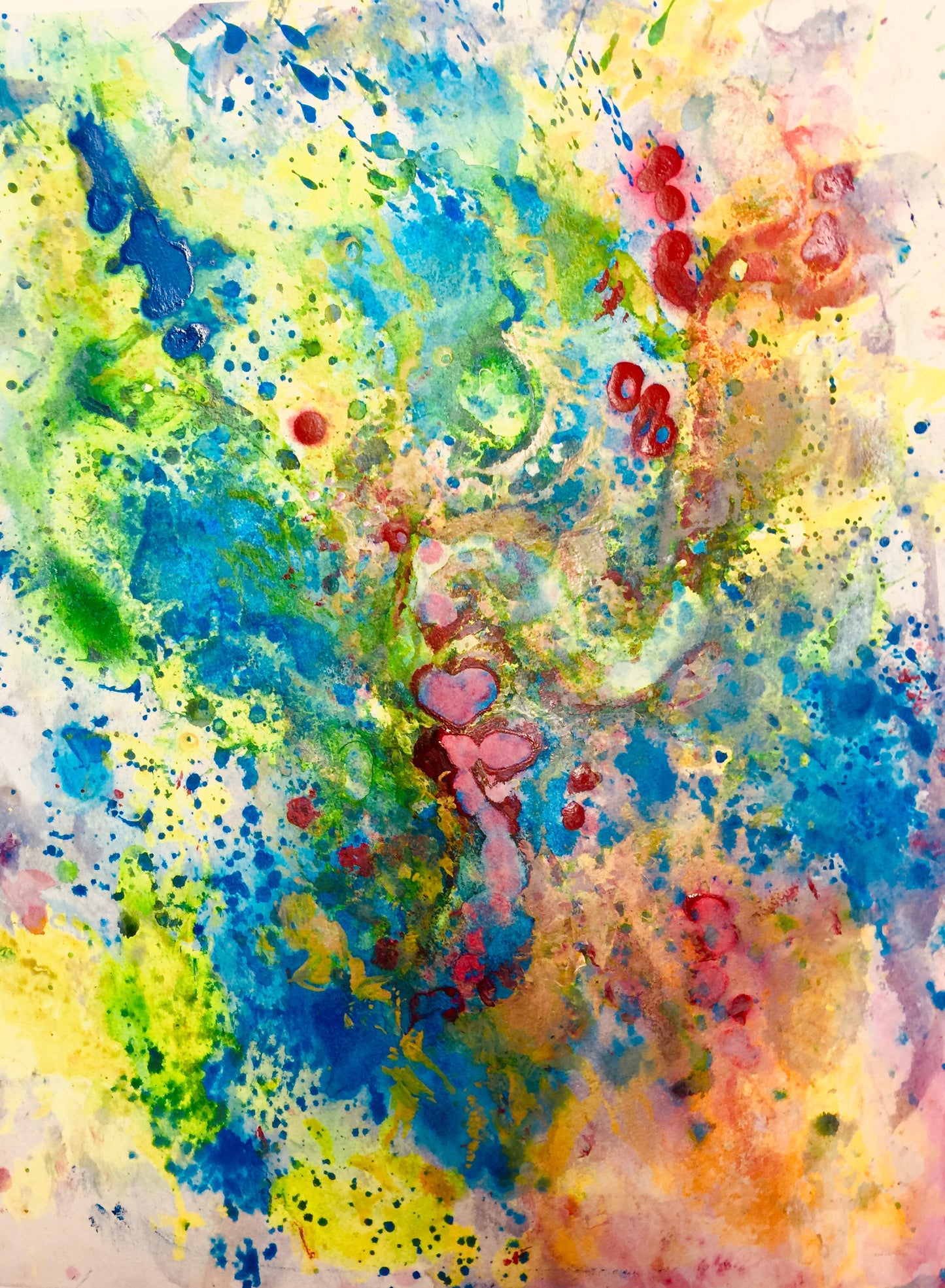 Gentle Heart - Sonarta.com He was a kind person and had a Gentle Heart. This painting was created in memory of my Dear Friend, Frank . The canvas painting is by Shahla Rahimi Reynolds. Gentle Heart is 36” H X 24” W.