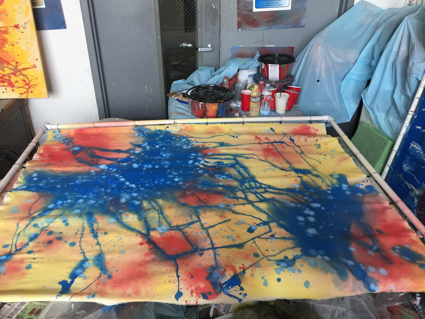 Stream Of Consciousness - Sonarta.com. It is what we do all the time, THINK, every awake moment of our lives. Even in our sleep. We are juggling with thoughts that manifest themselves into gentle dreams or occasionally nightmares. It is always on and always talking. It will stop when we stop. Then nothing! The painting "Stream Of Consciousness" is an Acrylic on Canvas by artist Shahla Rahimi Reynolds. Stream Of Consciousness is 59 1/2” H x 46” W on a wrapped frame.