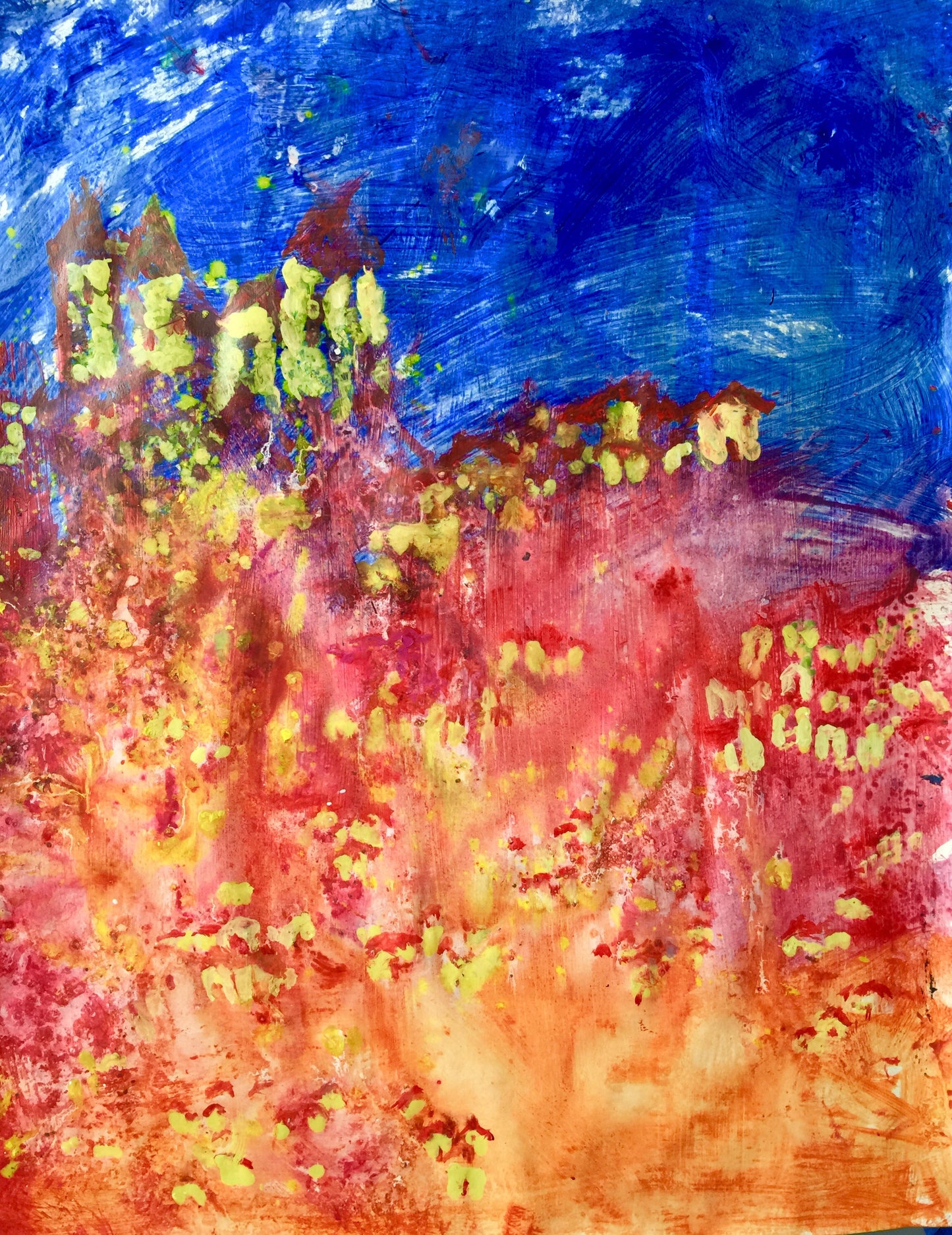 The Enchanted Dawn - Sonarta.com It is the dawn of a new day, It is The Enchanted Dawn of our time. This Acrylic on Paper is created by Shahla Rahimi Reynolds. The Enchanted Dawn is 24” H Xv 19" W.