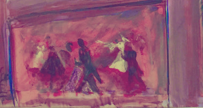 Ink on silk painting 

Hollywood is an amazing place. It is where dreams come to life or get destroyed. Hollywood Nights are even more magnificent since in the dark of nigh, anyone can be who they want to be and at least shine for at least one night.

This is a Ink on Silk painting by Shahla Rahimi Reynolds.

Hollywood Night is 36" H x 43" W.