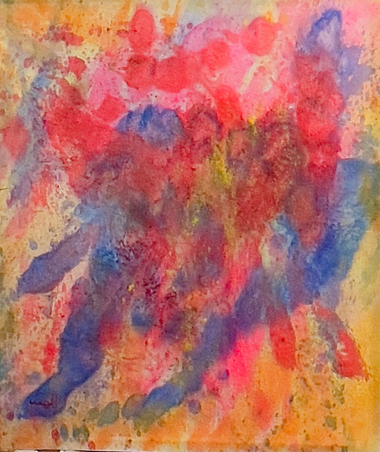 The Beautiful and Bold colors of this Ink on Silk painting create a romantic atmosphere in any room while maintaining a sophisticated and modern look. The Beautiful and Bold is an Ink on Silk painting by Shahla Rahimi Reynolds. It is 55” H x 481/2” W.