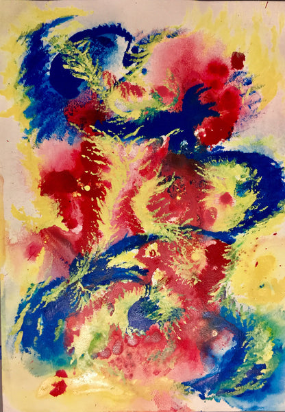 Splendid Ballad - Sonarta.com Like the notes in a song the colors move on the canvas to create that perfect theme  🎶🎵🎶🎵❤️  Splendid Ballad painting is an Acrylic on Paper by Shahla Rahimi Reynolds.  Splendid Ballad is 29” H X 21” W.