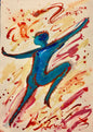 blaze_of_glory] - Sonarta.com Shake it Baby !!! Just move to the music and love every moment of it. This painting is an Acrylic on Paper by Shahla Rahimi  Reynolds. Moving To The Music is 28 1/2” H X 20 1/4” W..