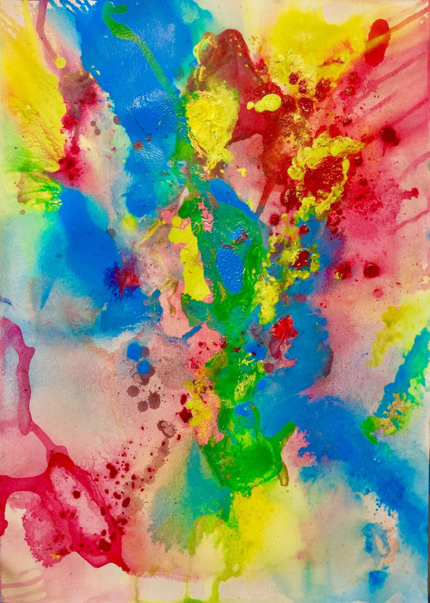 Feel The Excitement - Sonarta.com As you go through life, Feel The Excitement coming from your surroundings, listen to it, move with it because It has an energy of its own!!!  Feel The Excitement painting is an Acrylic on Paper by Shahla Rahimi  Reynolds.  It is  29” H X 21” W.